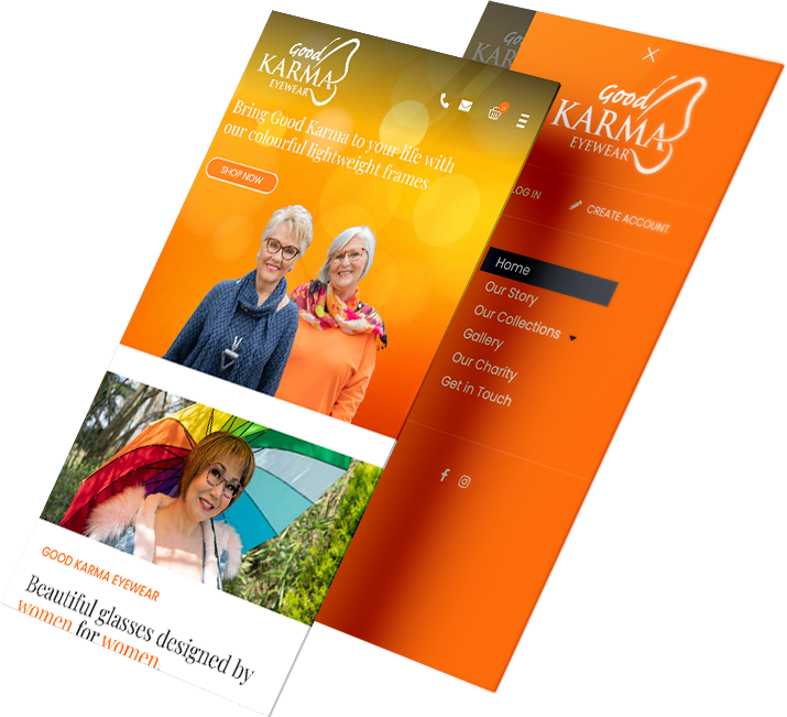 good karma website design
