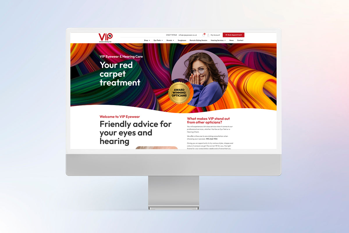 VIP ecommerce responsive website design